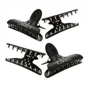 L3VEL3 HAIR CLAW CLIPS 4 τμχ