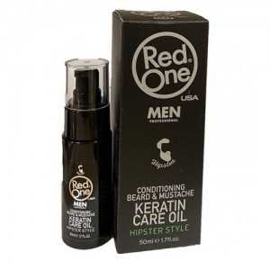RED ONE BEARD & MUSTACHE...