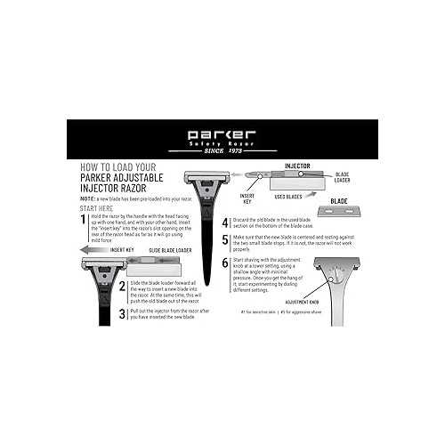 PARKER SAFETY RAZOR INJECTOR ADJUSTABLE